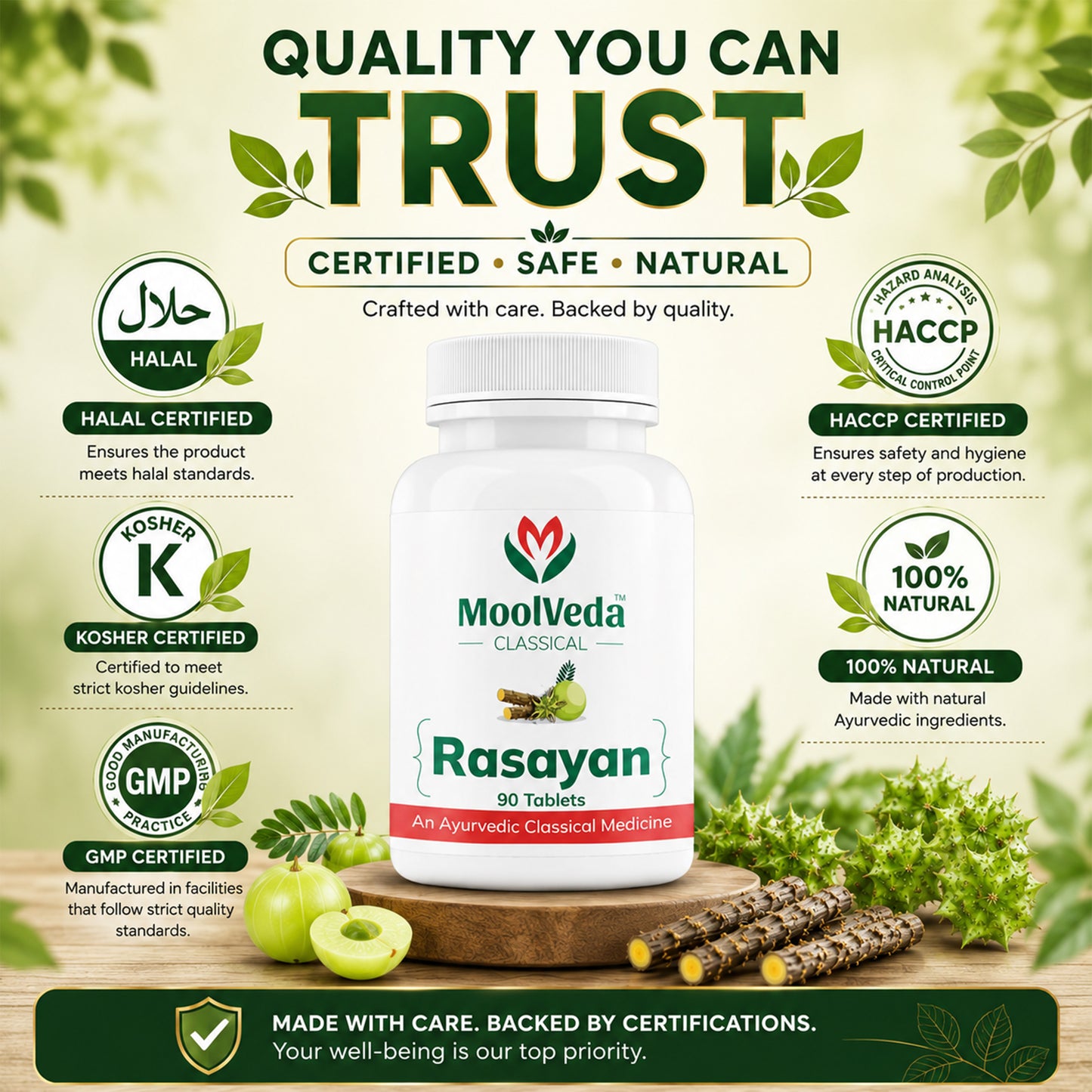 Moolveda Rasayan Tablets, 90 Veg Tablets