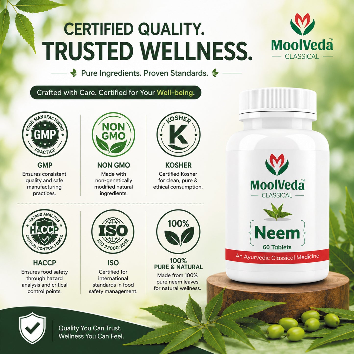 Moolveda Neem Tablets 60 Tablets