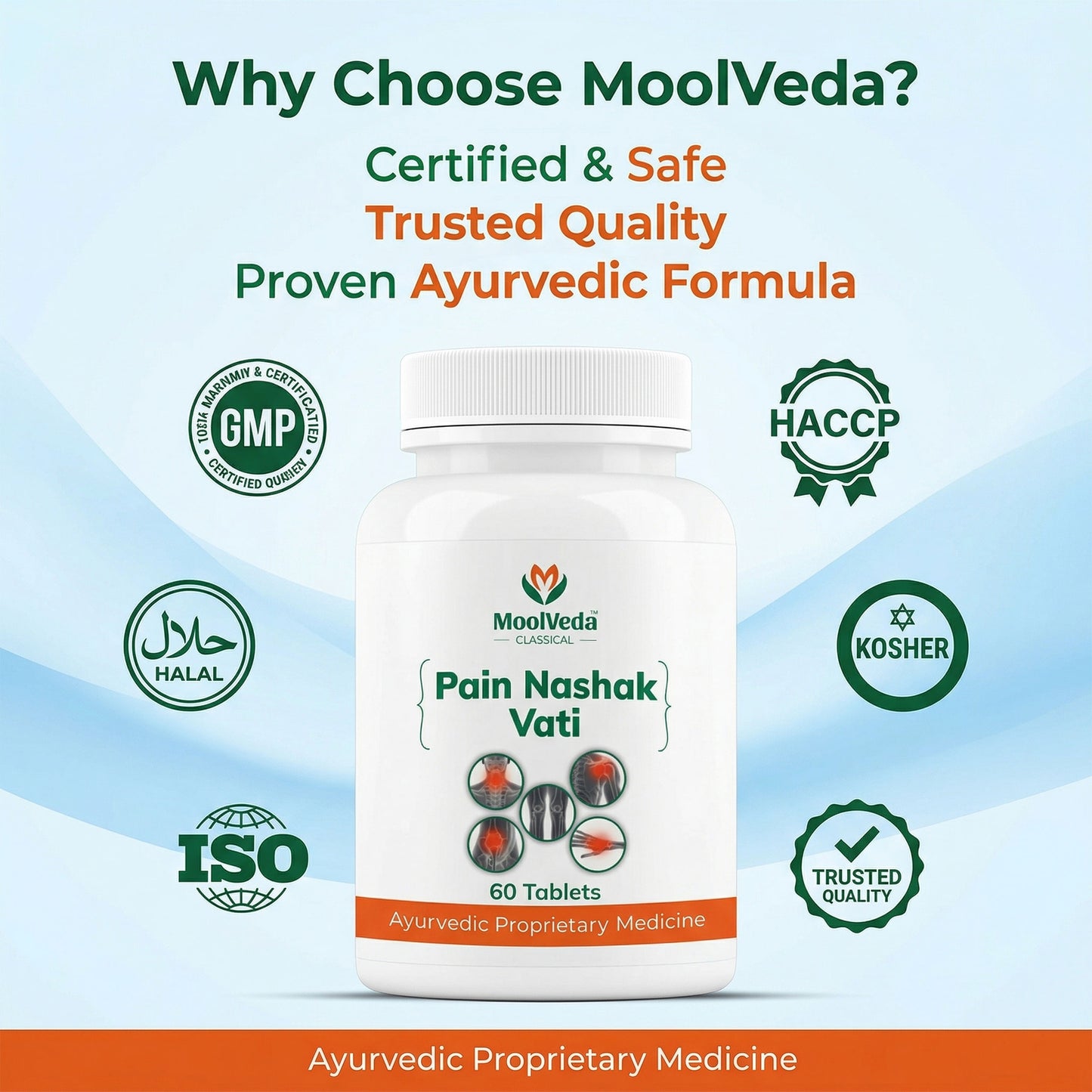 Moolveda Pain Nashak Vati 60 Tablets