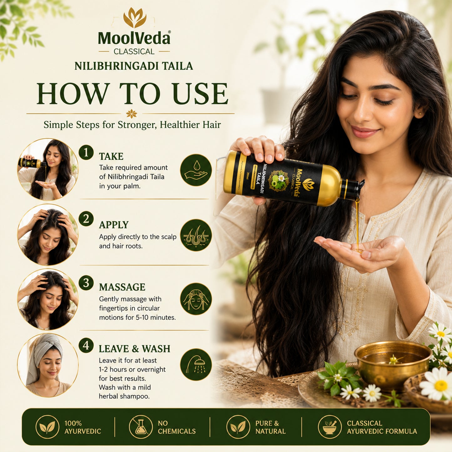 Moolveda Neelibringadi Neelibhringadi Keram/ Tailam 200ml