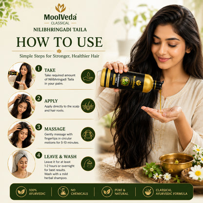 Moolveda Neelibringadi Neelibhringadi Keram/ Tailam 200ml