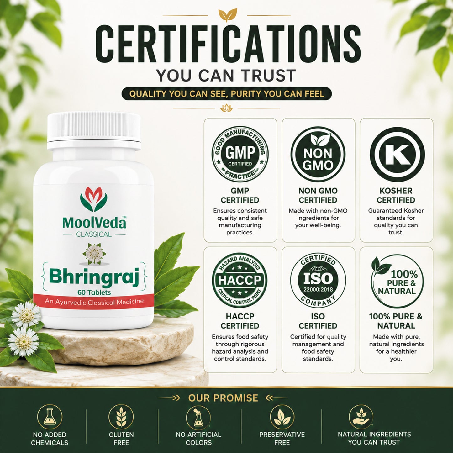 Moolveda Bhringraj 60 Tablets