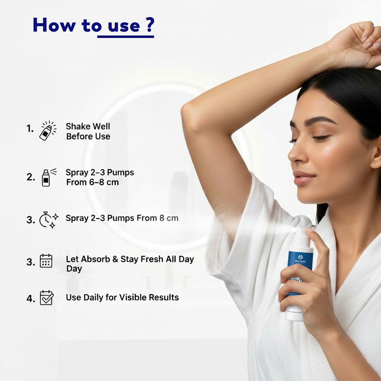 Moolveda Bright Underarm Mist – Daily Brightening & Freshness Spray 100ml