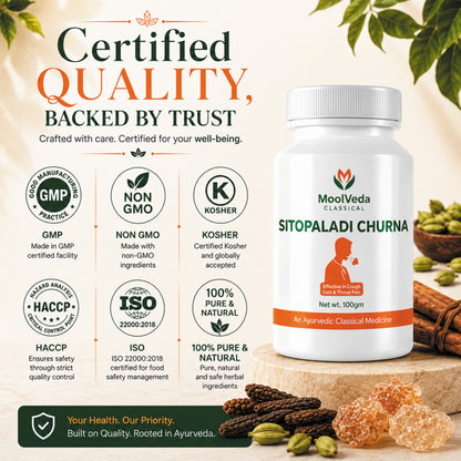 Moolveda Sitopaladi Churna - 100gm