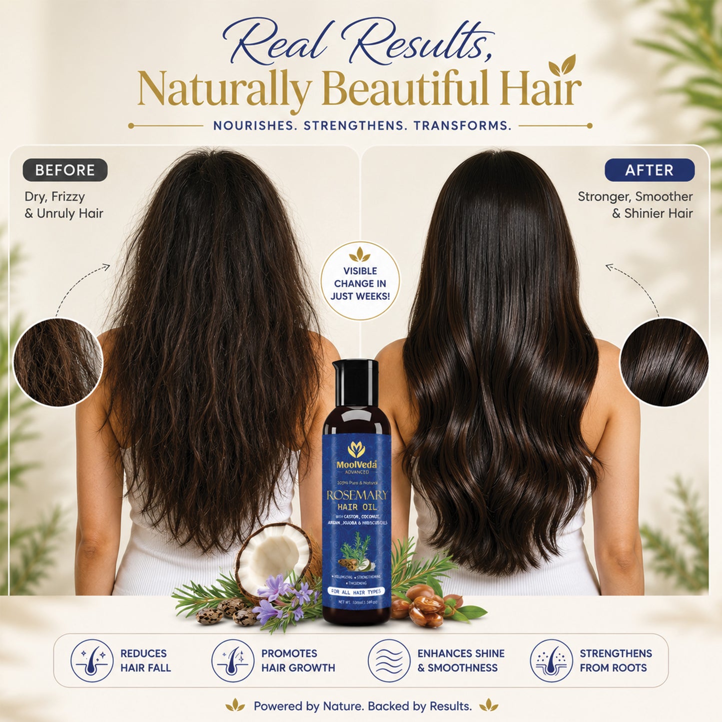 Moolveda Pure Rosemary Hair Oil-100ml