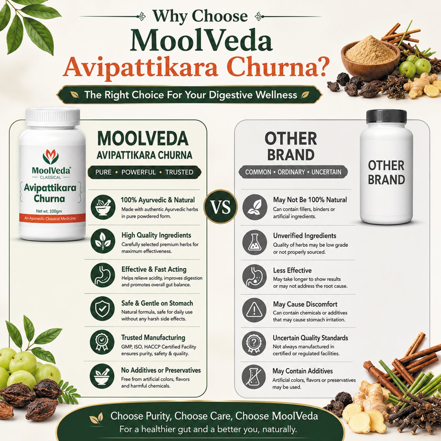 Moolveda Avipattikar Churna, 100g