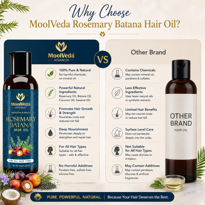 Moolveda Rosemary Batana Hair oil - 100ml