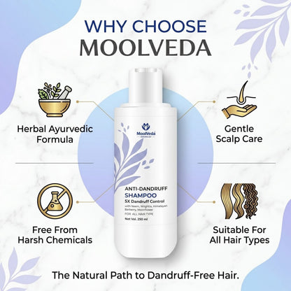 Moolveda Anti Dandruff Shampoo 250ml
