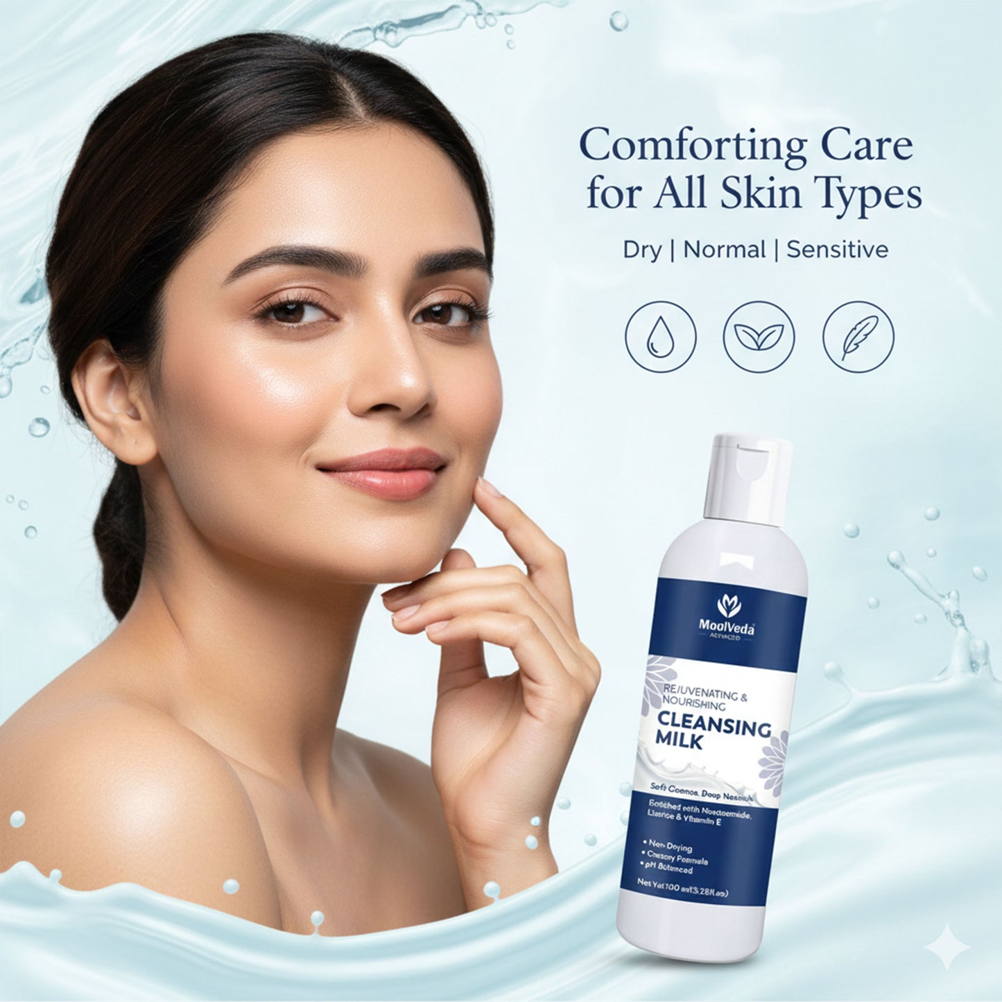 Moolveda Rejuvenating & Nourishing Cleansing Milk 100ml