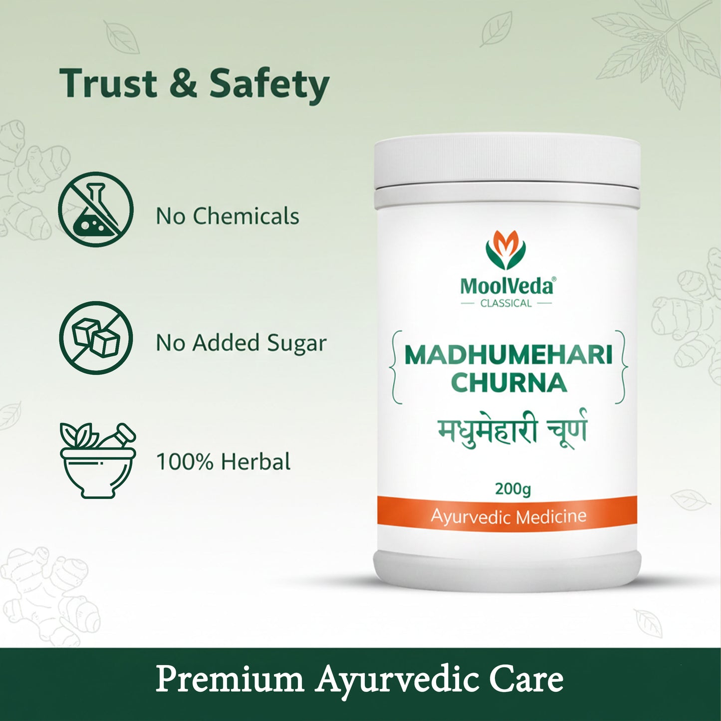 Moolveda Madhumehari Churna for Diabetes Care 200gm