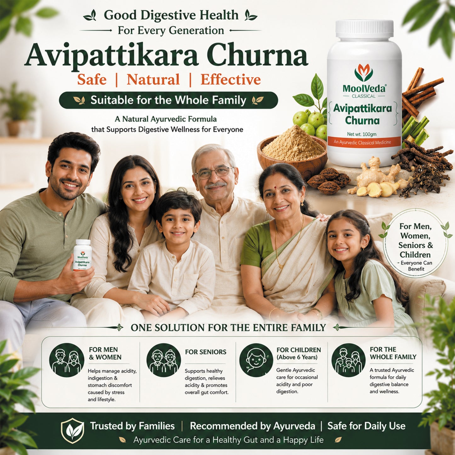 Moolveda Avipattikar Churna, 100g