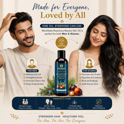 Moolveda Rosemary Batana Hair oil - 100ml