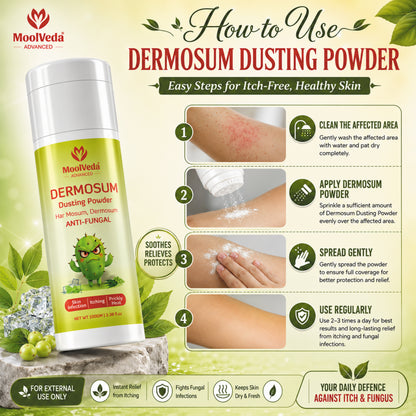 Moolveda Dermosum Anti fungal Dusting Powder, 100gm