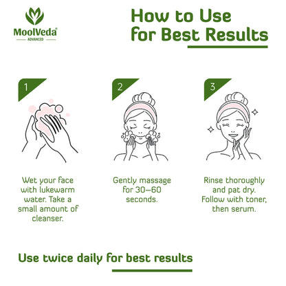 Moolveda Niacinamide, Alum & Neem Face Cleanser-100ml