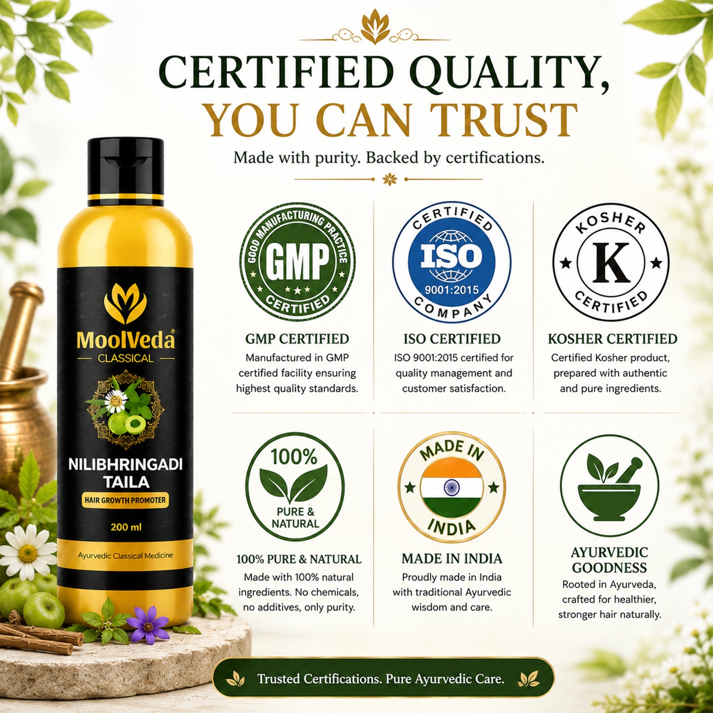 Moolveda Neelibringadi Neelibhringadi Keram/ Tailam 200ml