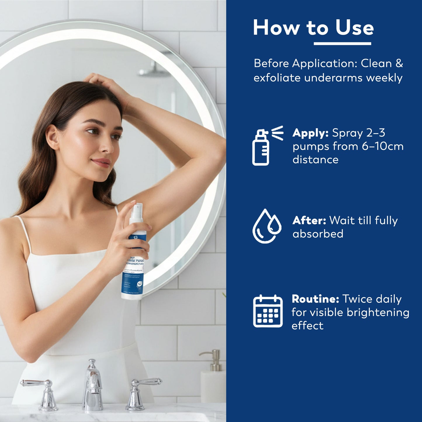 Moolveda Bright Underarm Mist – Daily Brightening & Freshness Spray 100ml