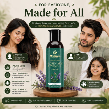 Moolveda Rosemary Lavender Hair Oil-100ml
