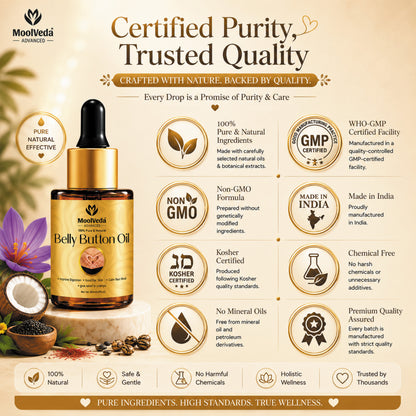 Moolveda Belly Button (Nabhi) Oil, 20ml