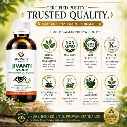 Moolveda Jivanti Syrup for Eye Wellness, 200ml