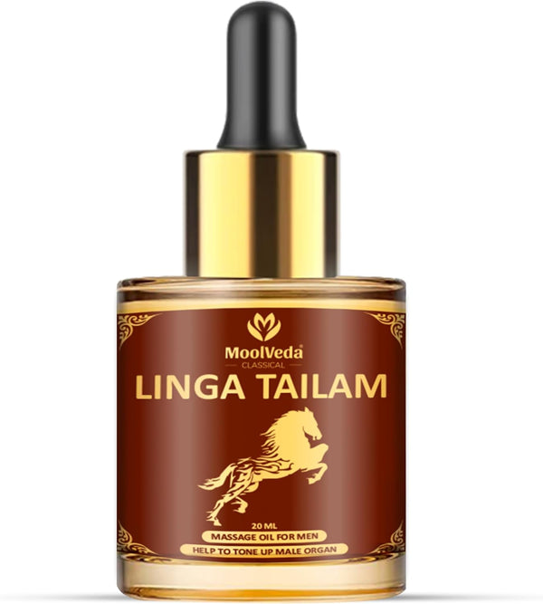 Moolveda Linga Tailam Classical Massage Oil for Men, 20 ml