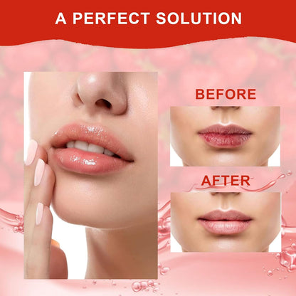 Moolveda Lip Balm Roll on with Strawberry & 100% edible ingredients & no chemicals, 10ml