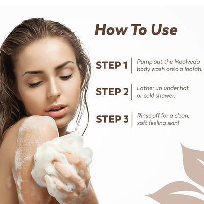 Moolveda Daily Exfoliating Body Wash Shower Gel 250ml