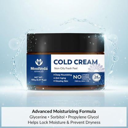 Moolveda Deep Nourishing Cold Cream for Winter, 100gm