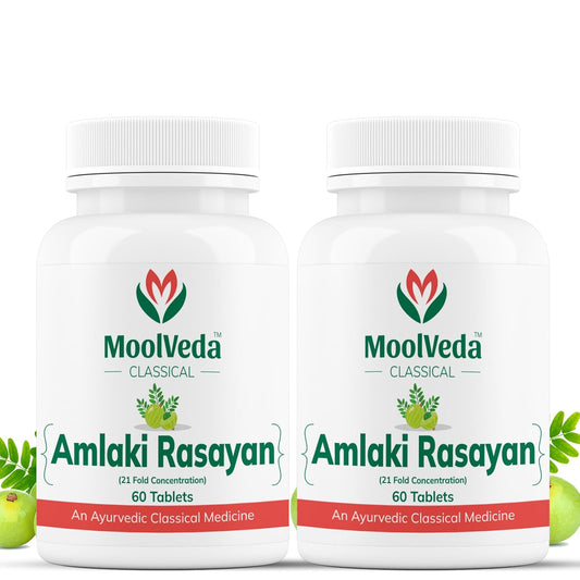 Moolveda Amalaki Rasayan 60 Veg Tablets (Pack Of 2)