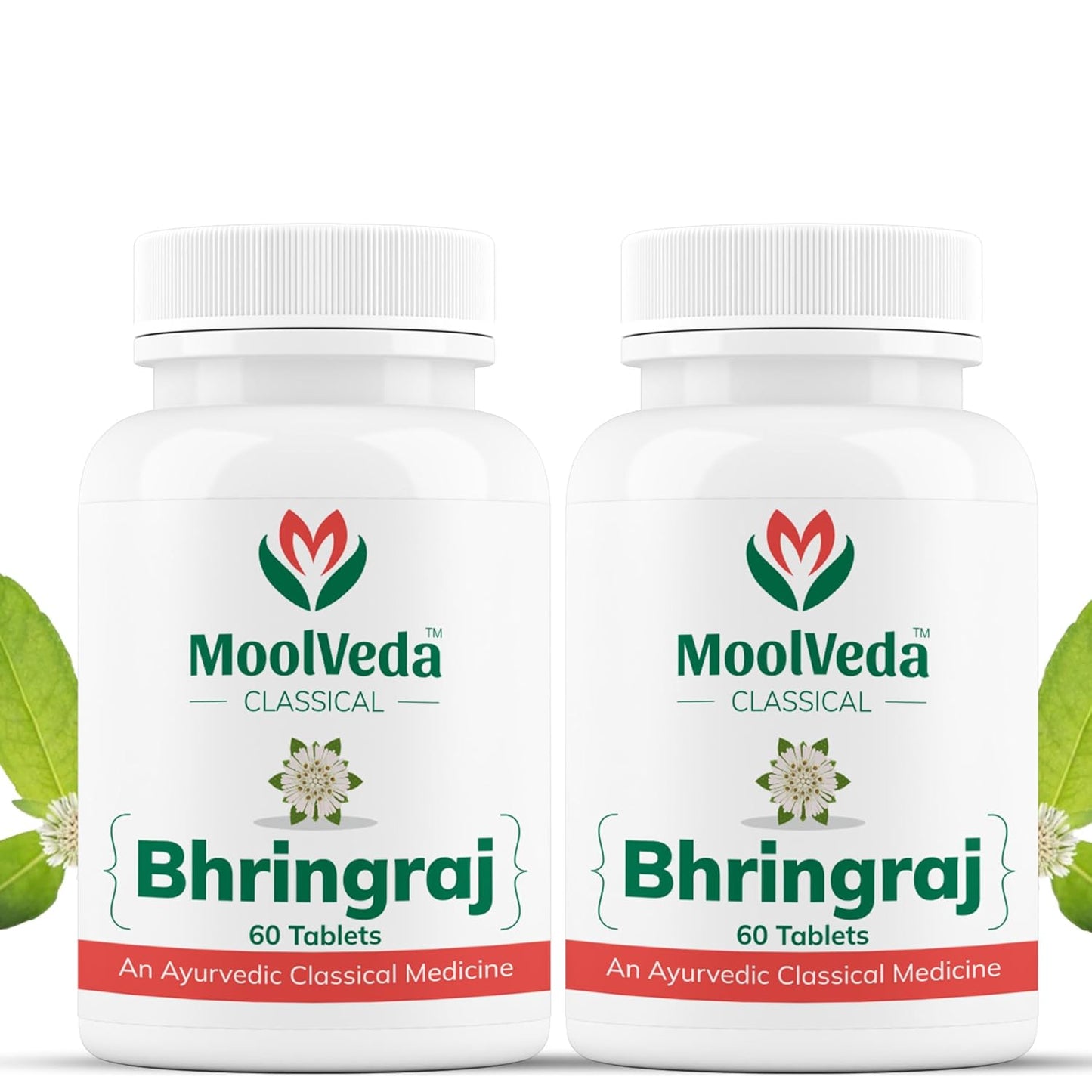 Moolveda Bhringraj Tablets | 60 Tablets | Pack of 2