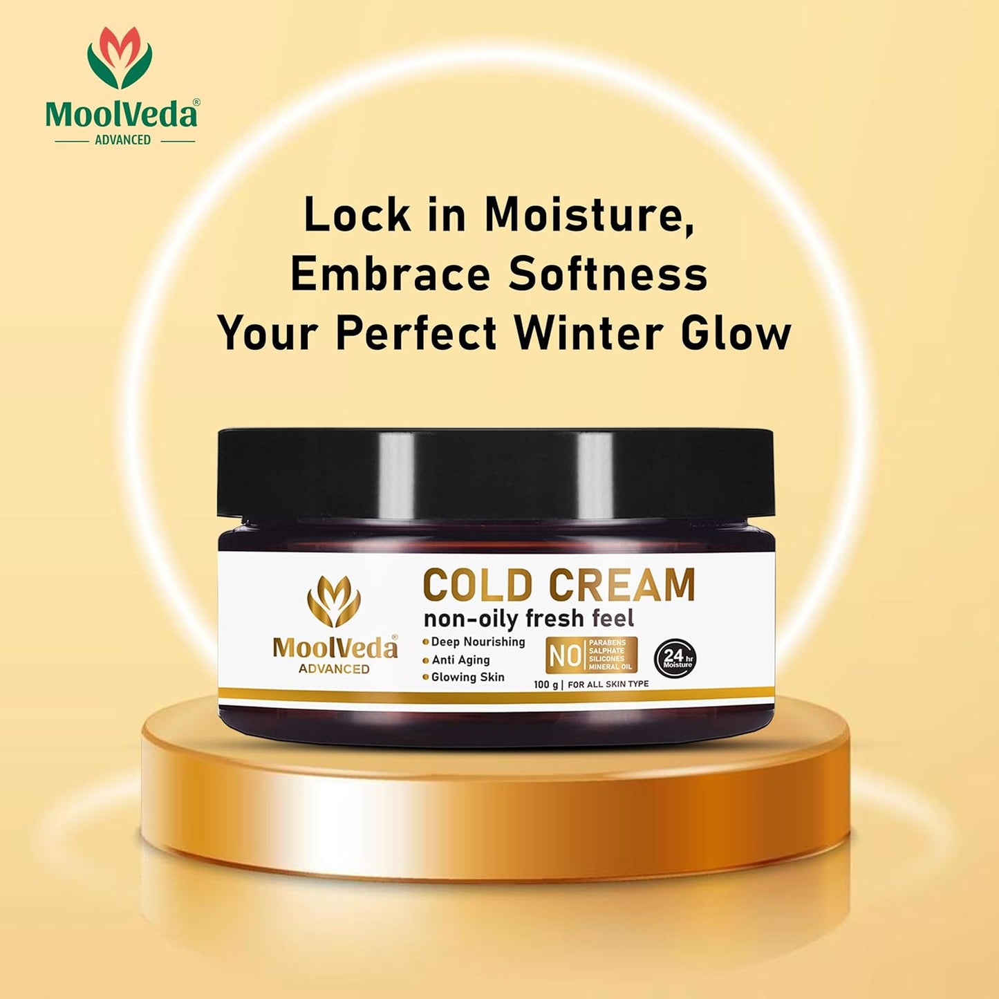 Moolveda Deep Nourishing Cold Cream for Winter, 100gm