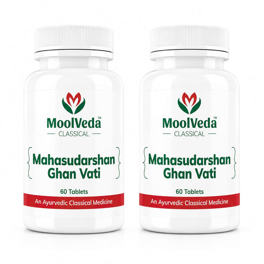 Moolveda Mahasudarshan Ghan Vati | 60 Veg Tablets | Pack of 2