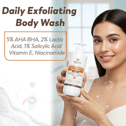 Moolveda Daily Exfoliating Body Wash Shower Gel 250ml