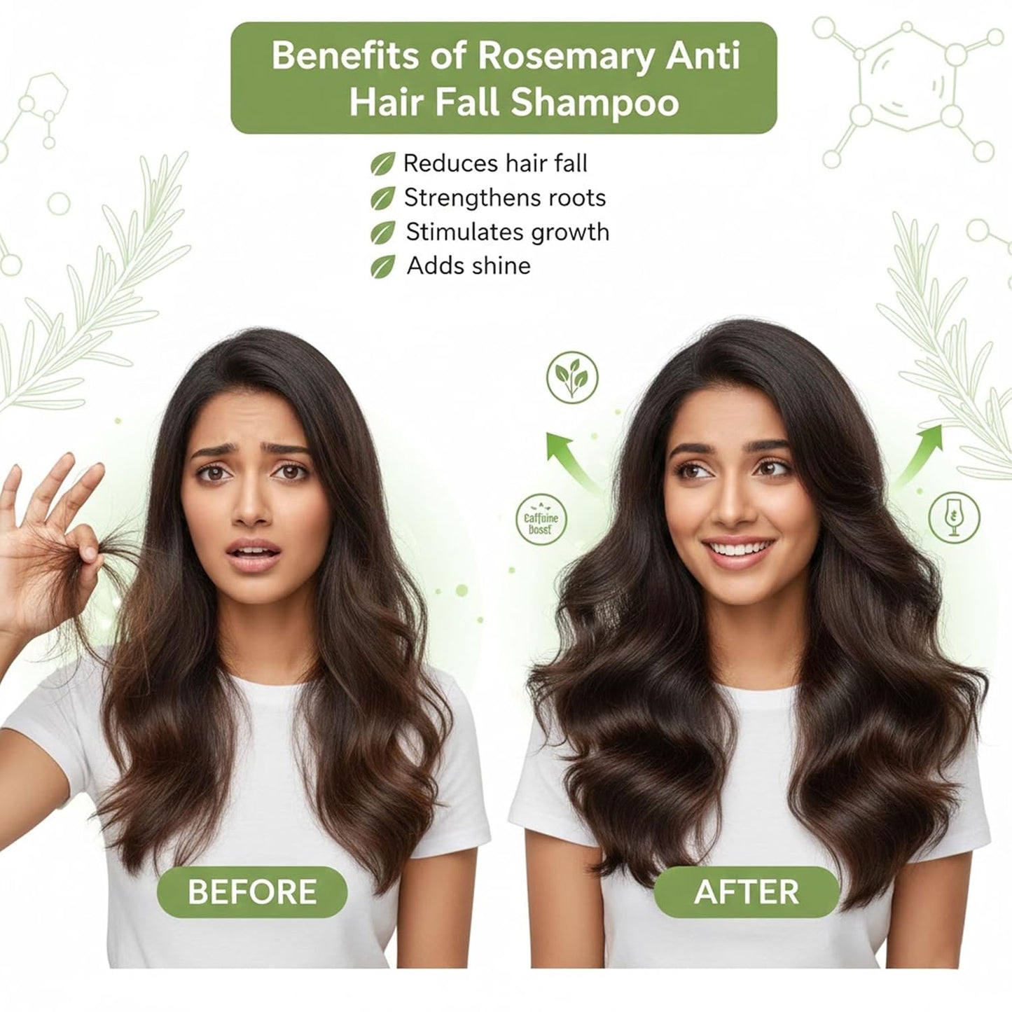 Moolveda Rosemary Anti Hair Fall Shampoo 250ml, 200ml
