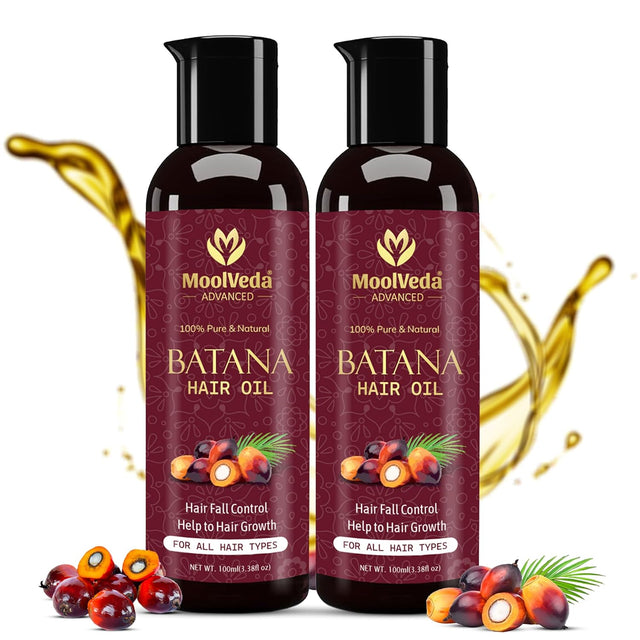 Moolveda Pure & Natural Batana Oil 100 ml, Pack of 2