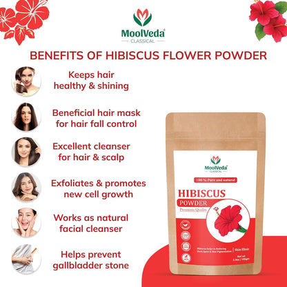Moolveda Hibiscus Powder, 100 gm