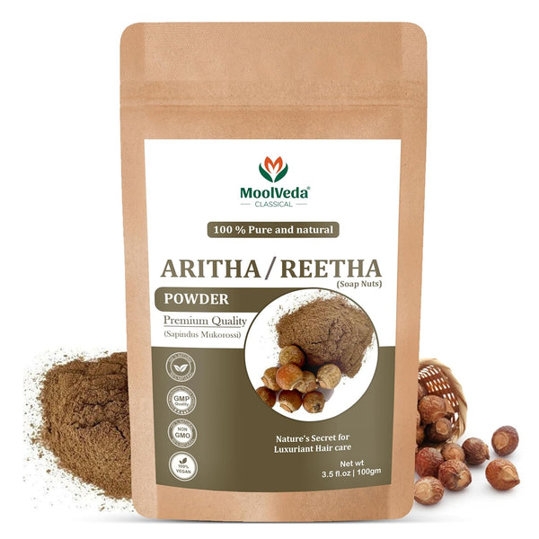 Moolveda Natural Aritha Powder-100gm