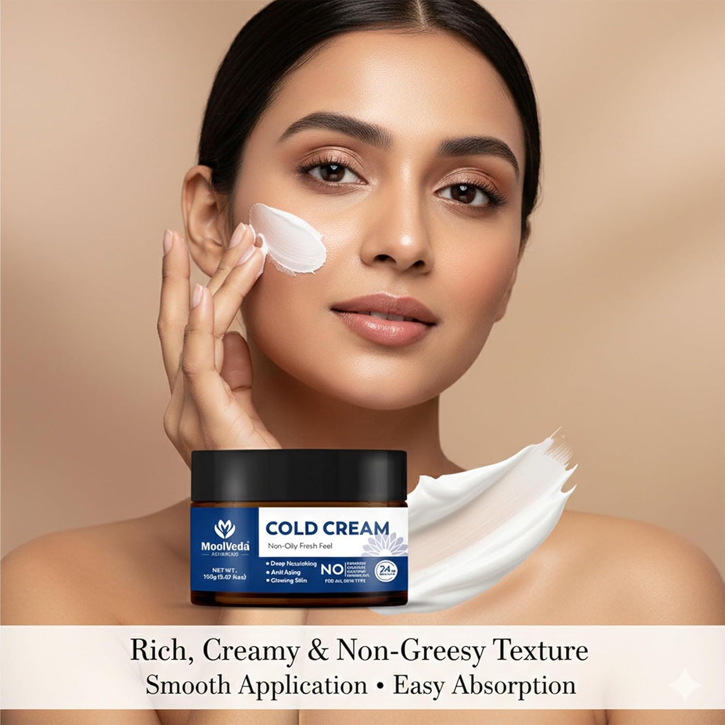 Moolveda Deep Nourishing Cold Cream for Winter, 100gm