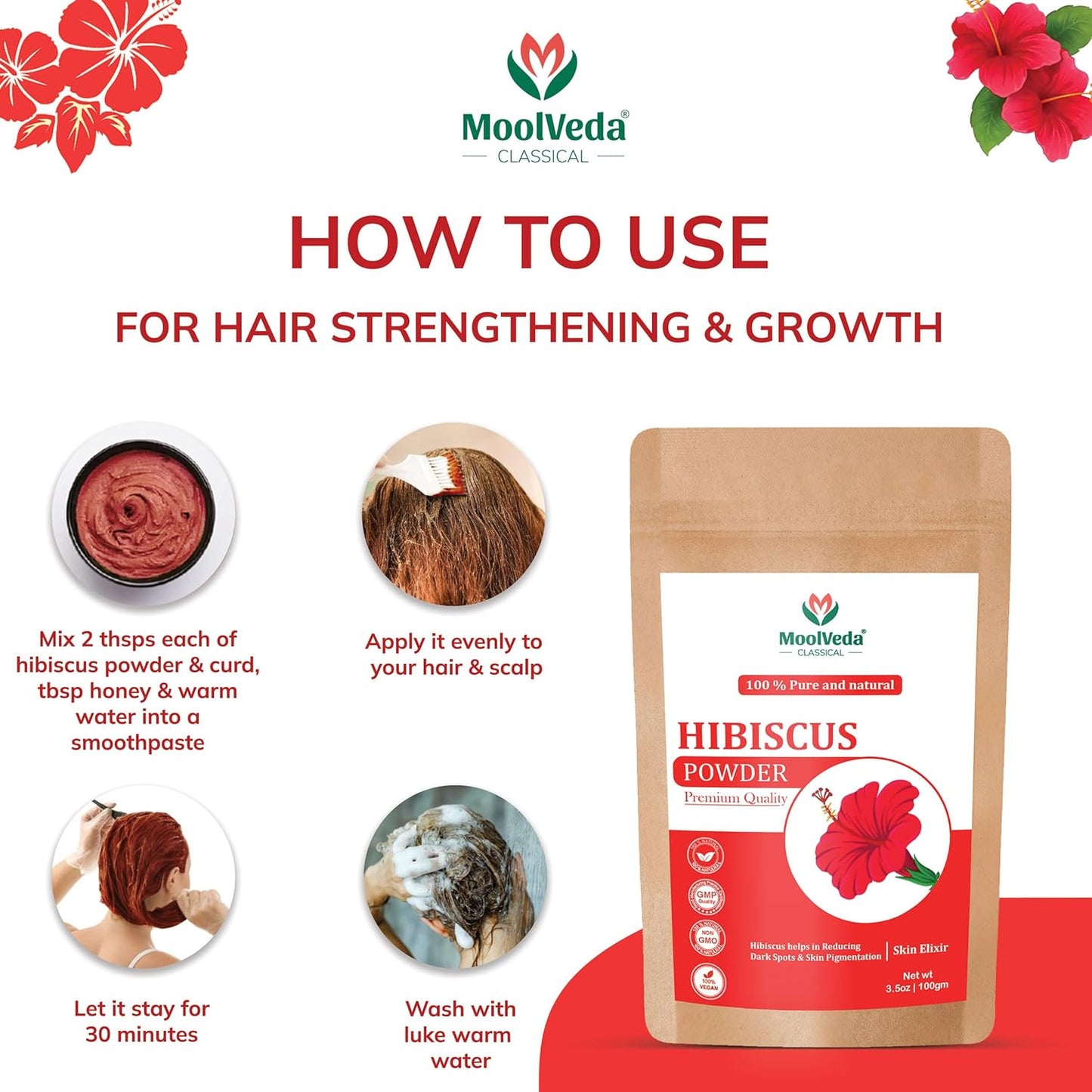 Moolveda Hibiscus Powder, 100 gm