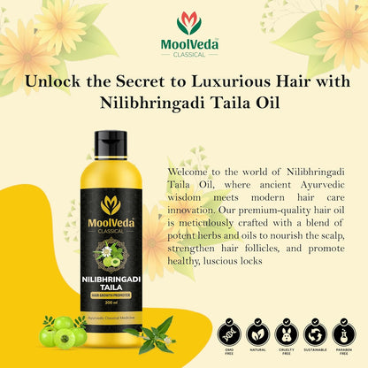 Moolveda Neelibringadi Neelibhringadi Keram/ Tailam 200ml Pack of 2