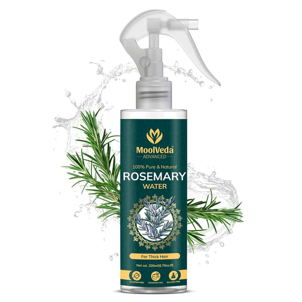 Moolveda 100% Pure & Natural Rosemary Water Spray-200ml
