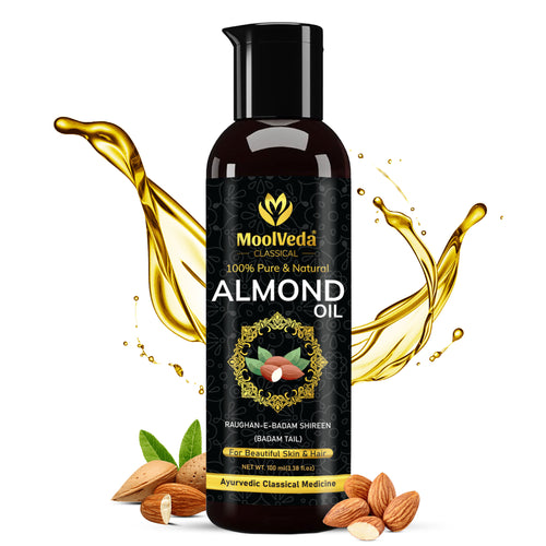 Moolveda 100% Pure & NaturalAlmond Hair Oil-100ml