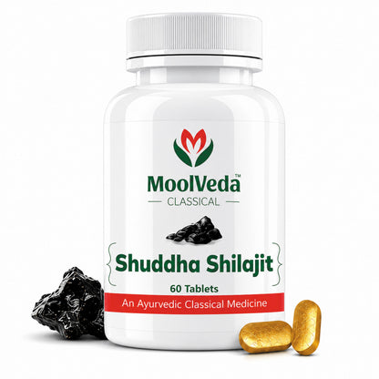 Moolveda Shuddha Shilajit Tablet, 60 Tablet