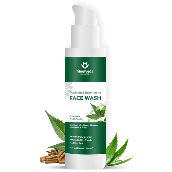 Moolveda Purifying & Brightening Face Wash, 100ml