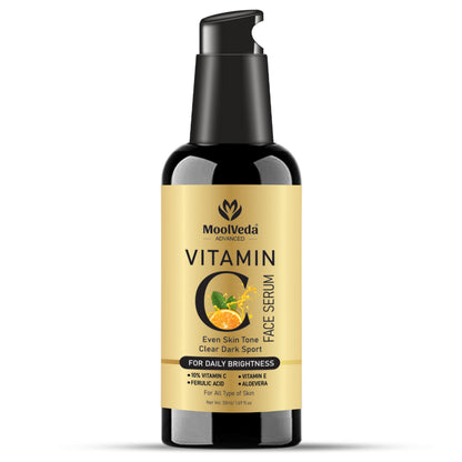 Vitamin C Face Serum 50ml for Glowing Skin | Reduces Dark Spots, Pigmentation & Fine Lines | Brightening, Anti-Aging & Hydrating Serum for All Skin Types