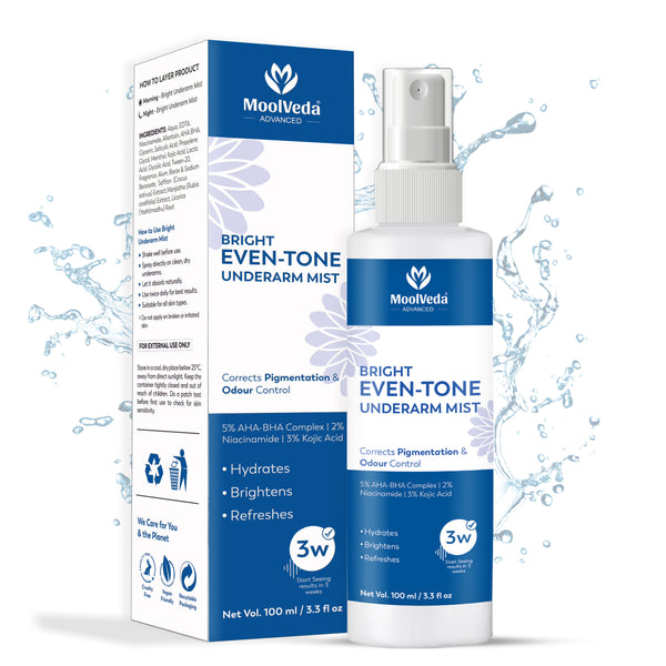 Moolveda Bright Underarm Mist – Daily Brightening & Freshness Spray 100ml