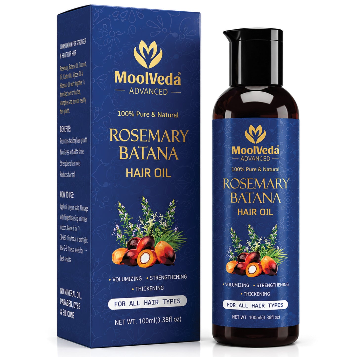 Moolveda Pure Rosemary Hair Oil-100ml
