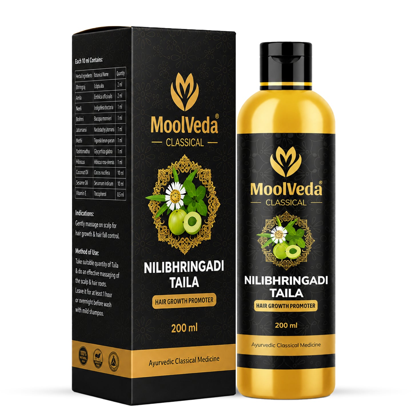 Moolveda Neelibringadi Neelibhringadi Keram/ Tailam 200ml