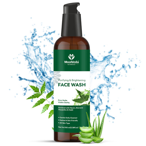 Moolveda Purifying & Brightening Face Wash, 100ml