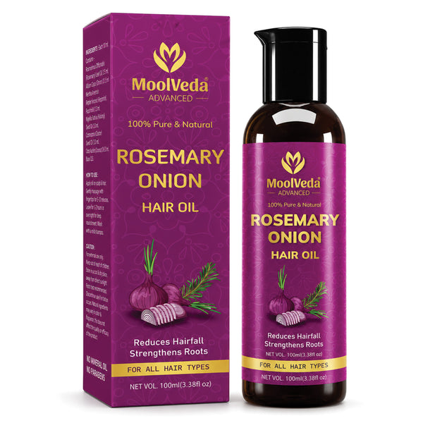 Moolveda Rosemary Onion Hair Oil 100ml