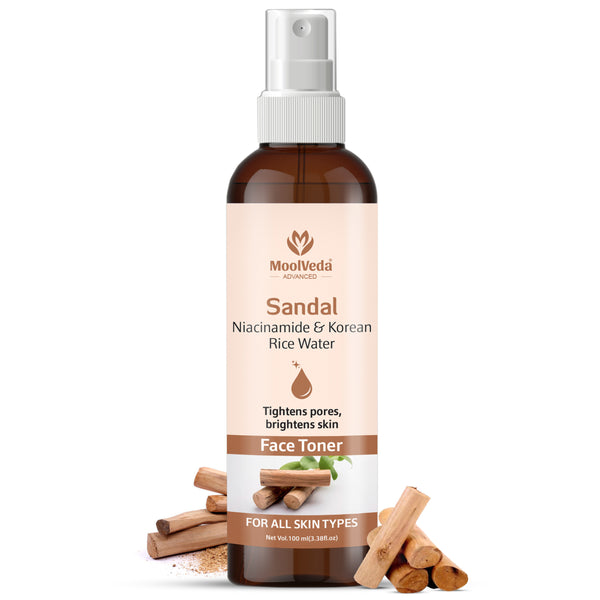 Moolveda Sandal Niacinamide & Korean Rice Water Face Toner-100ml